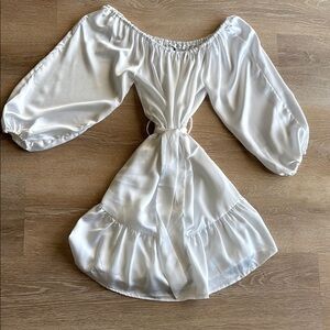 White Off-Shoulder Dress